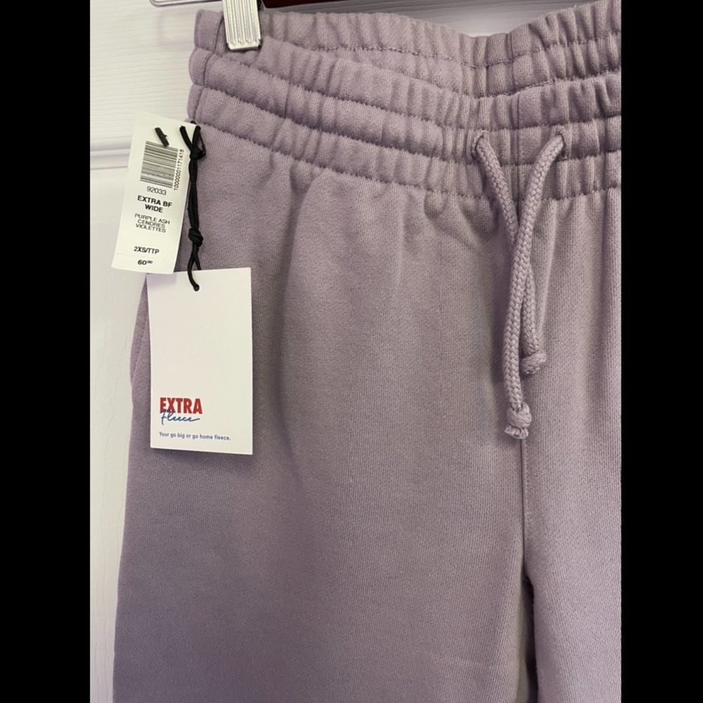 TNA extra fleece wide leg sweatpants